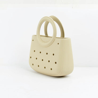 Round Handle Waterproof Mini Tote
