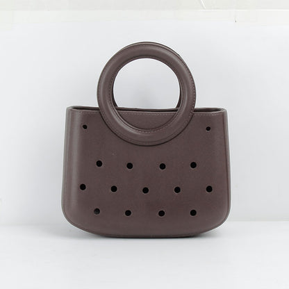 Round Handle Waterproof Mini Tote