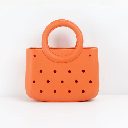 Round Handle Waterproof Mini Tote