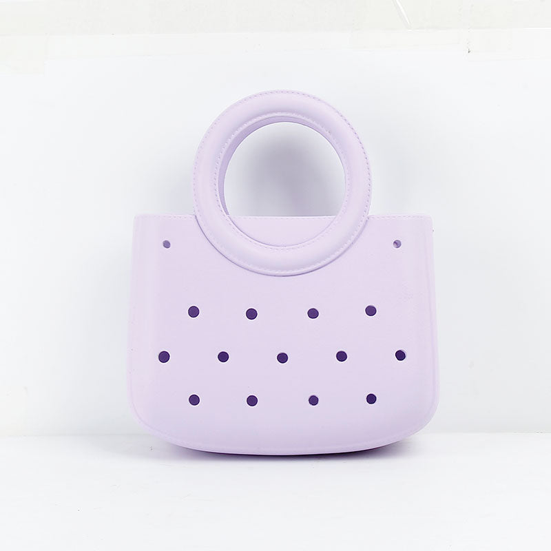 Round Handle Waterproof Mini Tote