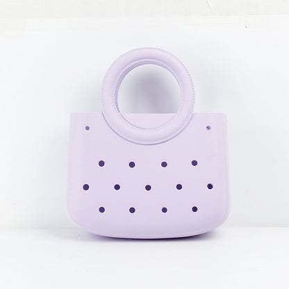 Round Handle Waterproof Mini Tote