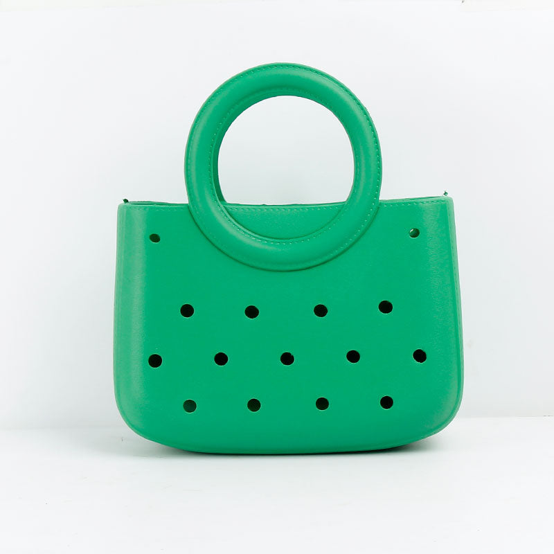 Round Handle Waterproof Mini Tote