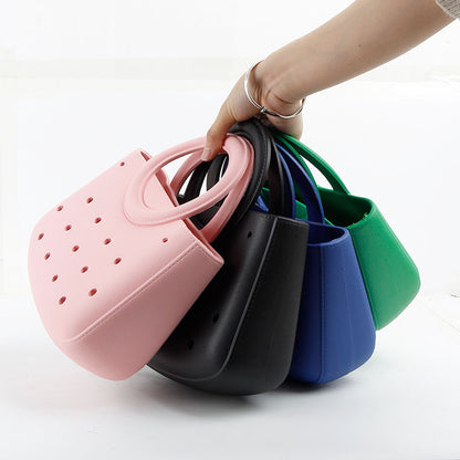 Round Handle Waterproof Mini Tote