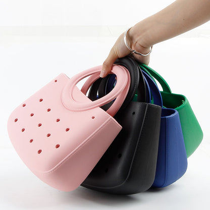 Round Handle Waterproof Mini Tote