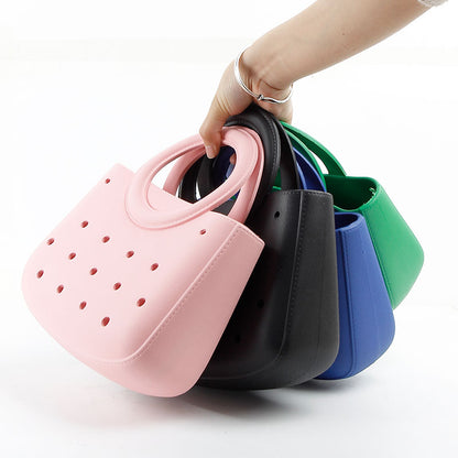 Round Handle Waterproof Mini Tote