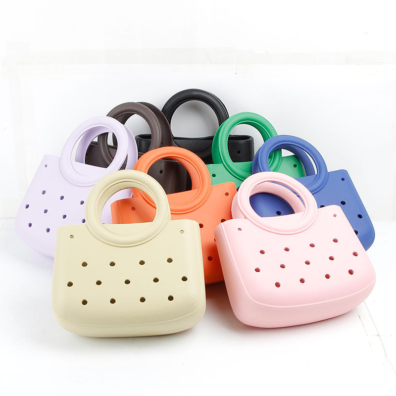 Round Handle Waterproof Mini Tote