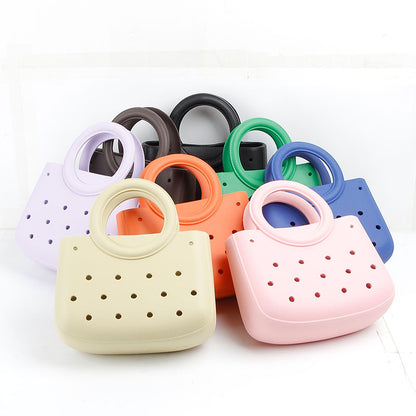 Round Handle Waterproof Mini Tote