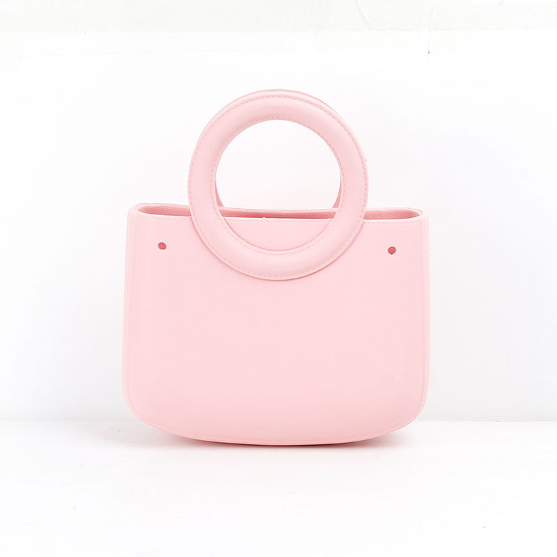 Round Handle Waterproof Mini Tote