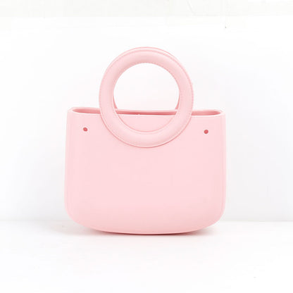 Round Handle Waterproof Mini Tote