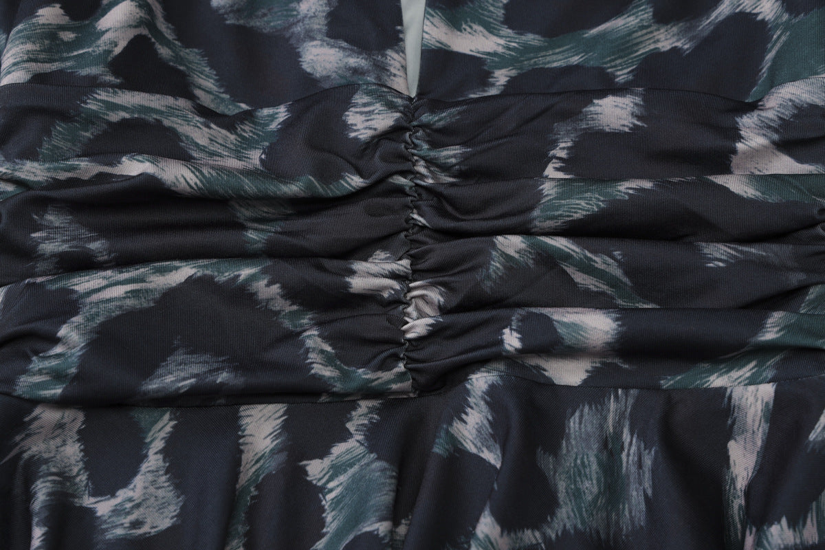 Camo mesh mini dress