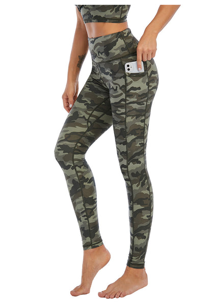 Camouflage Print High Rise Slim Sporty Leggings