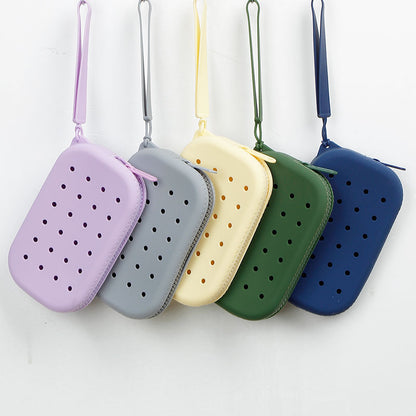 Silicone Oval Makeup Bag Coin Purse