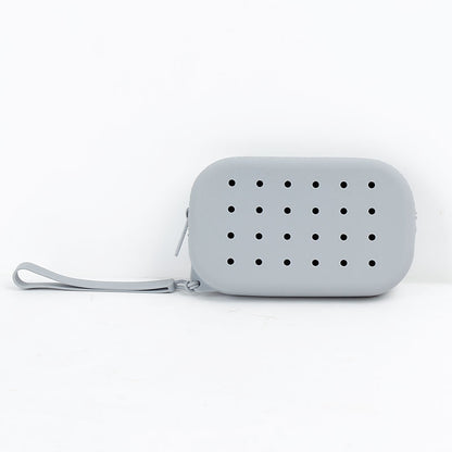 Silicone Oval Makeup Bag Coin Purse