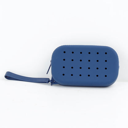 Silicone Oval Makeup Bag Coin Purse