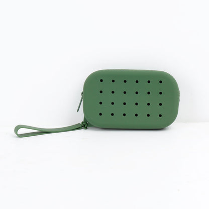 Silicone Oval Makeup Bag Coin Purse