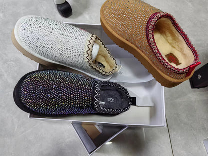 Platform Sparkle Cozy Slip On