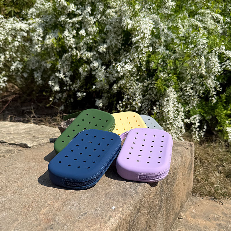Silicone Oval Makeup Bag Coin Purse