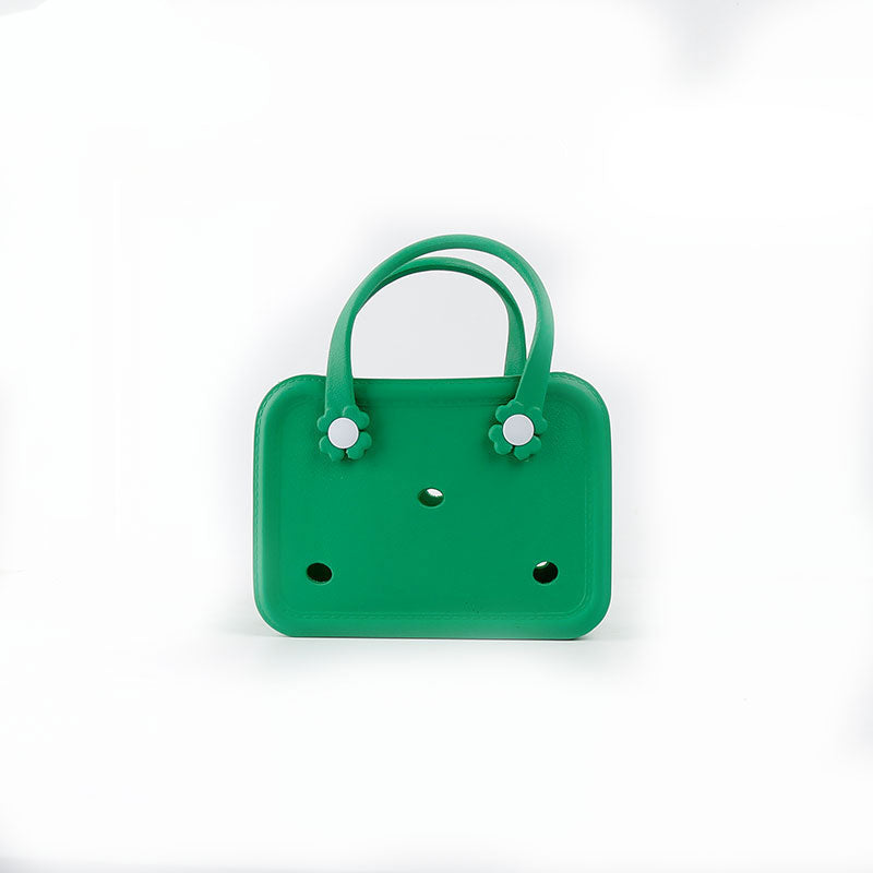 Floral Button Mini Bogg Bag