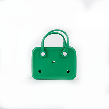 Floral Button Mini Bogg Bag