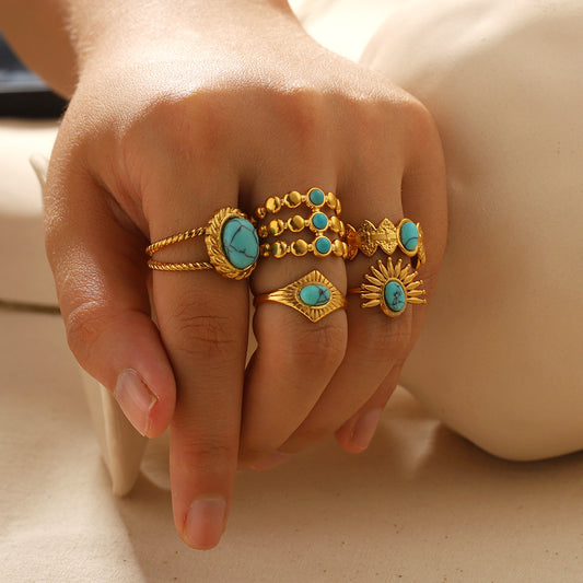 Open Turquoise Ring