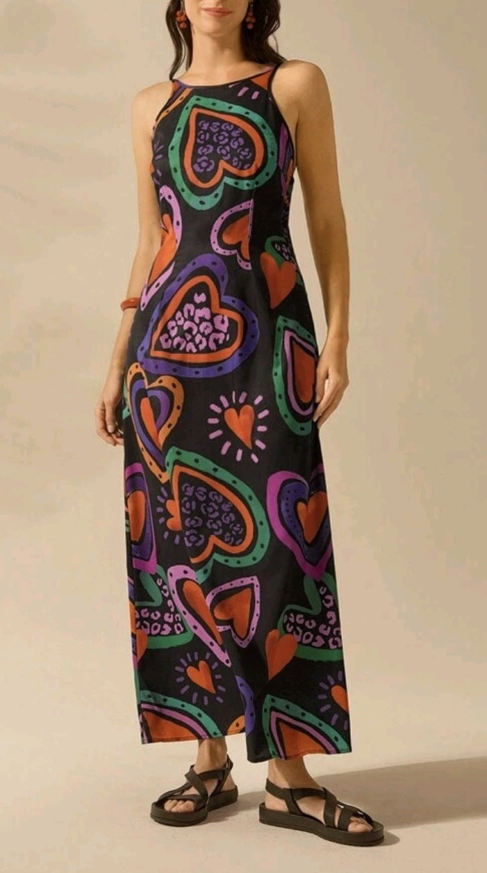 Boho Tropical Sleeveless Dress