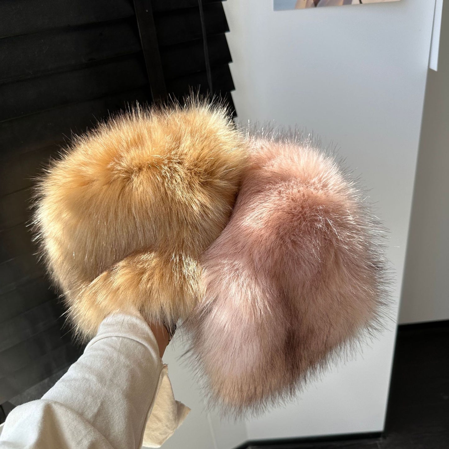 Faux Fur Fluffy Bucket Hat