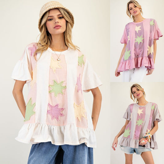 Little Star Ruffel Tee