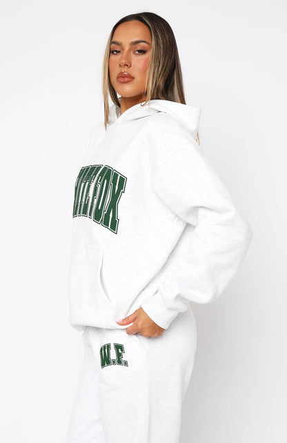 Varsity Oversized Hoodie Set