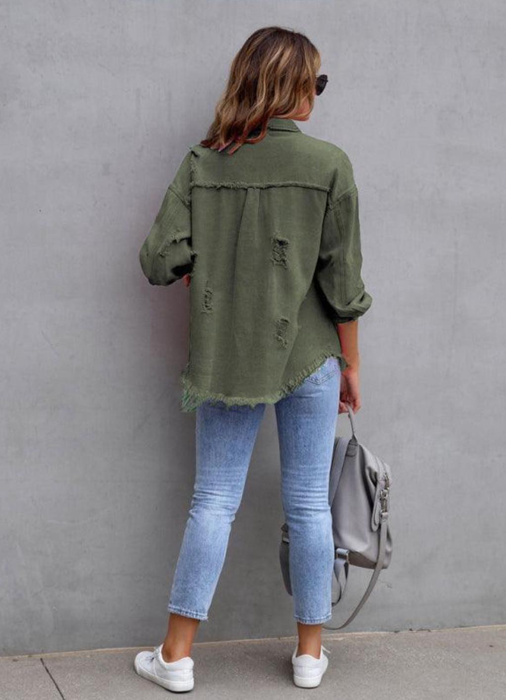 Raw Edge Denim Jacket