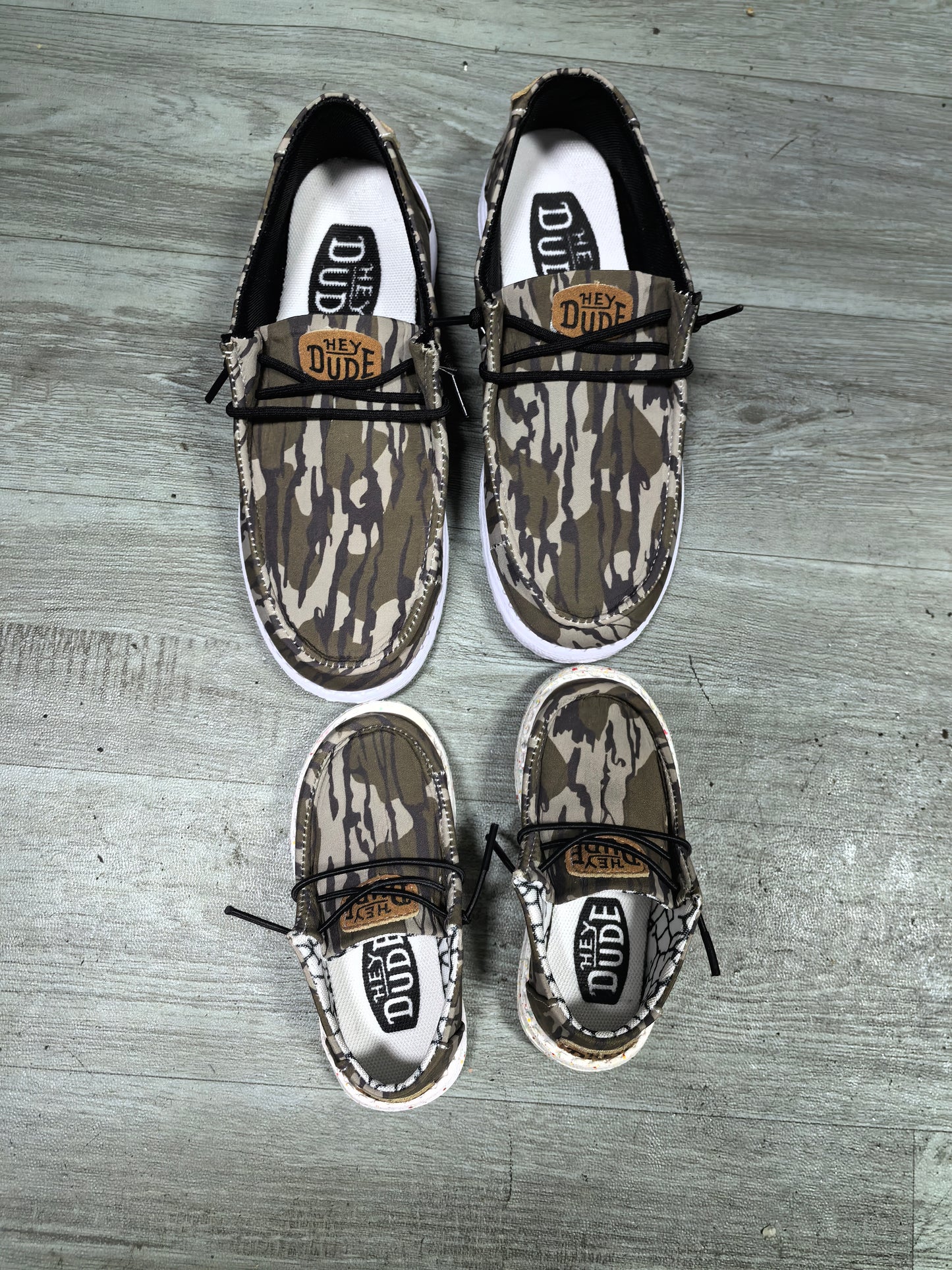 Kids Camo checkered cute dude shoes