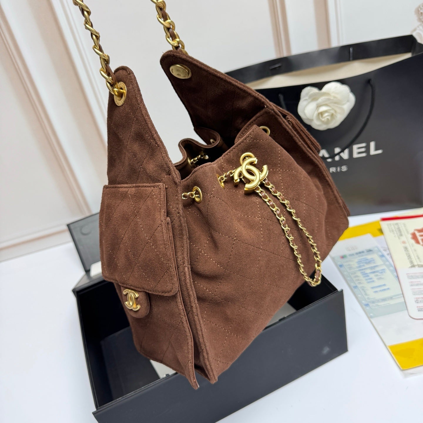 Quality CC Suede Bag