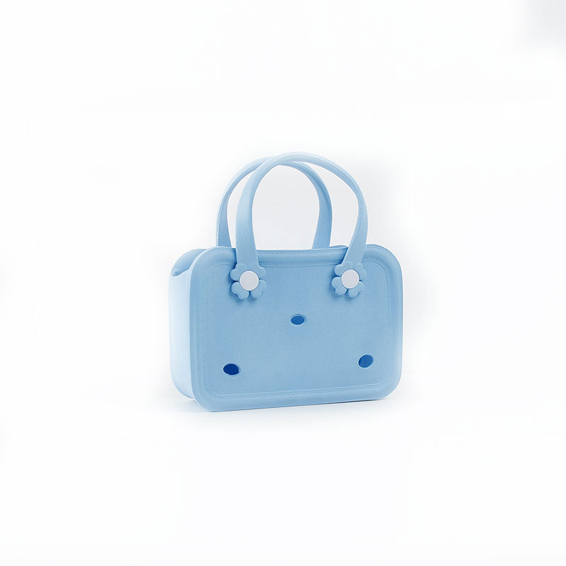 Floral Button Mini Bogg Bag