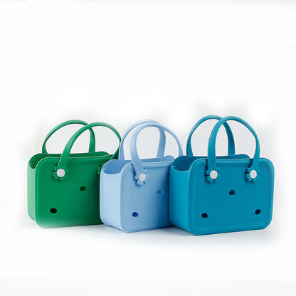Floral Button Mini Bogg Bag