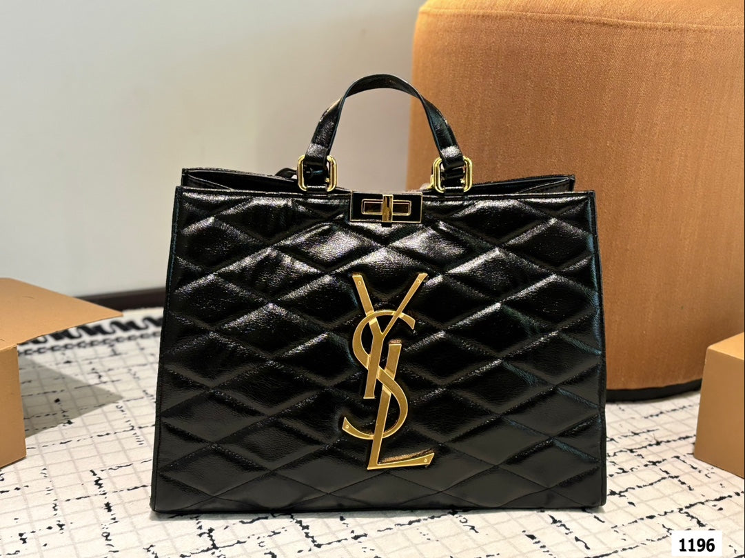 Lambskin Quilted Maxi Icare Shopping Tote