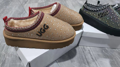Platform Sparkle Cozy Slip On