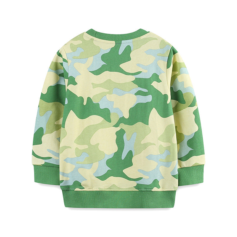 Toddler Boys Camo Tiger Sweatshirt