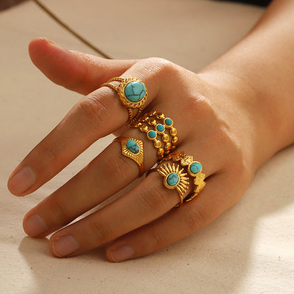 Open Turquoise Ring