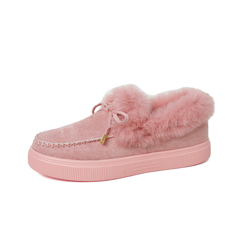 Faux Fur Moccasin Slippers
