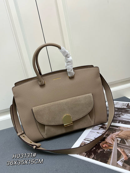 Blossom Hammered Leather Handbag and Shoulder Strap