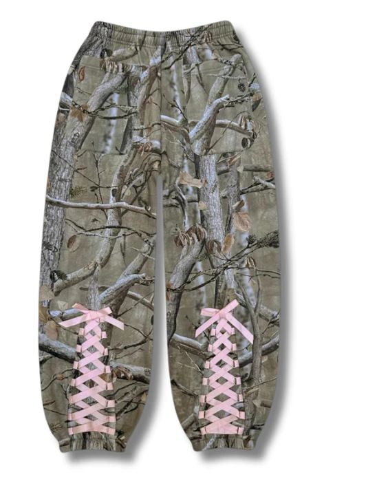 Y2K Ribbon Bow Camouflage Sweatshirt
