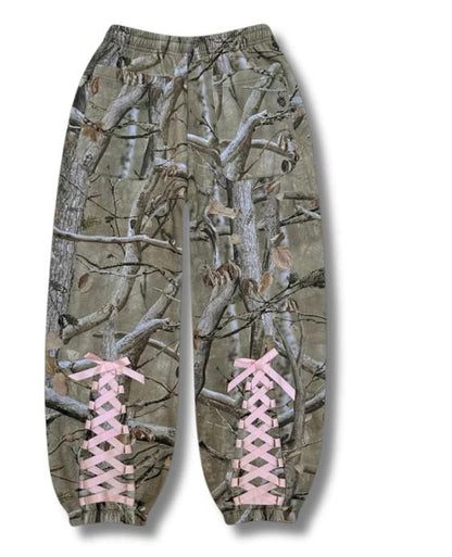 Y2K Ribbon Bow Camouflage Sweatshirt