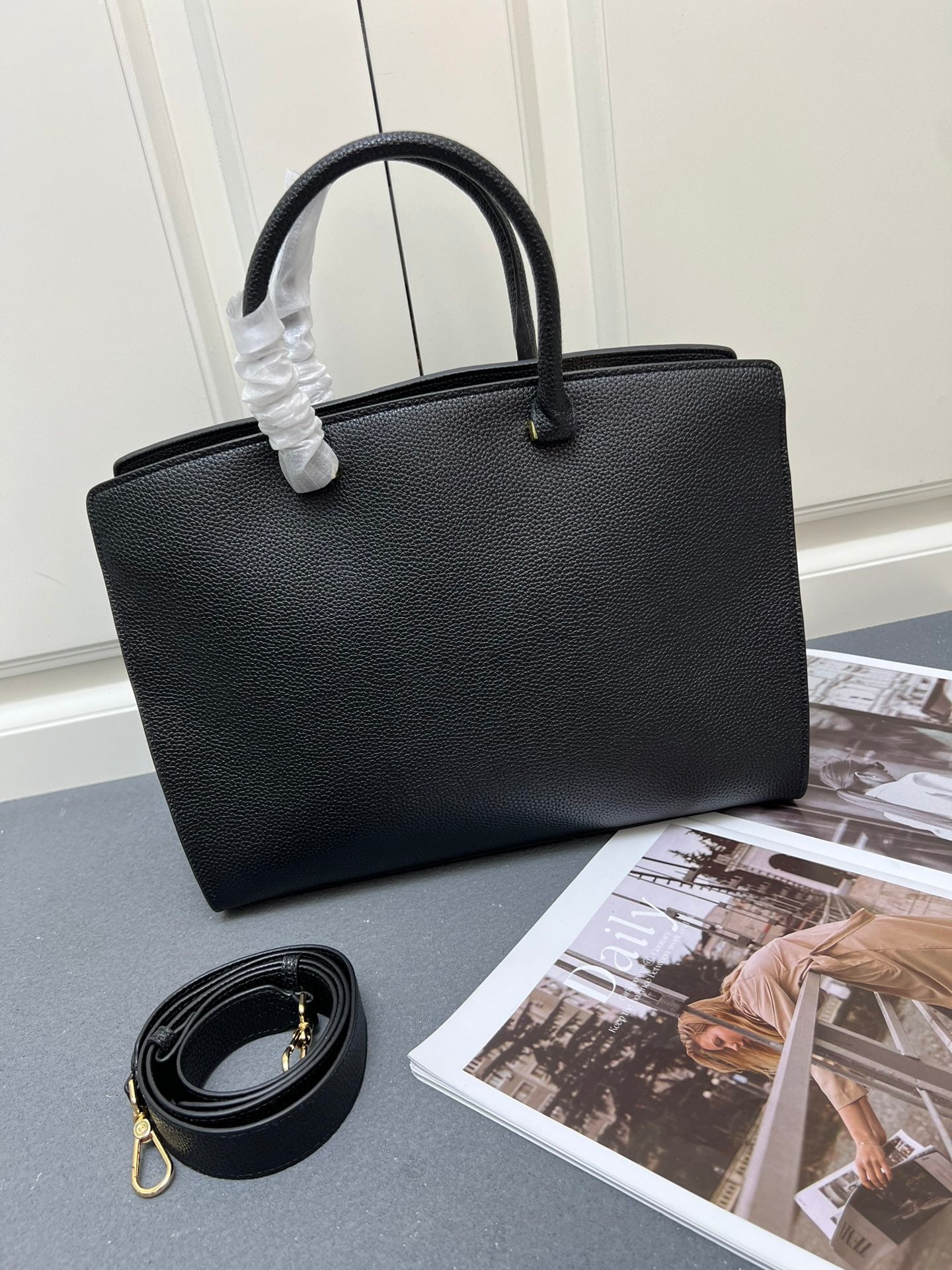 Blossom Hammered Leather Handbag and Shoulder Strap