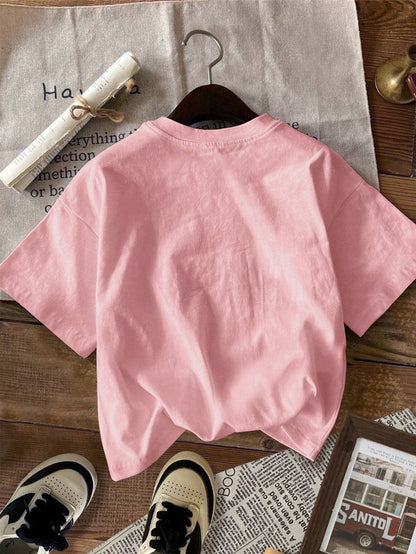 Loose Fit Strawberry Print Tee