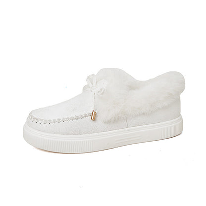 Faux Fur Moccasin Slippers