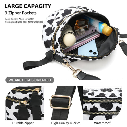Checkered Nylon Bum Bag