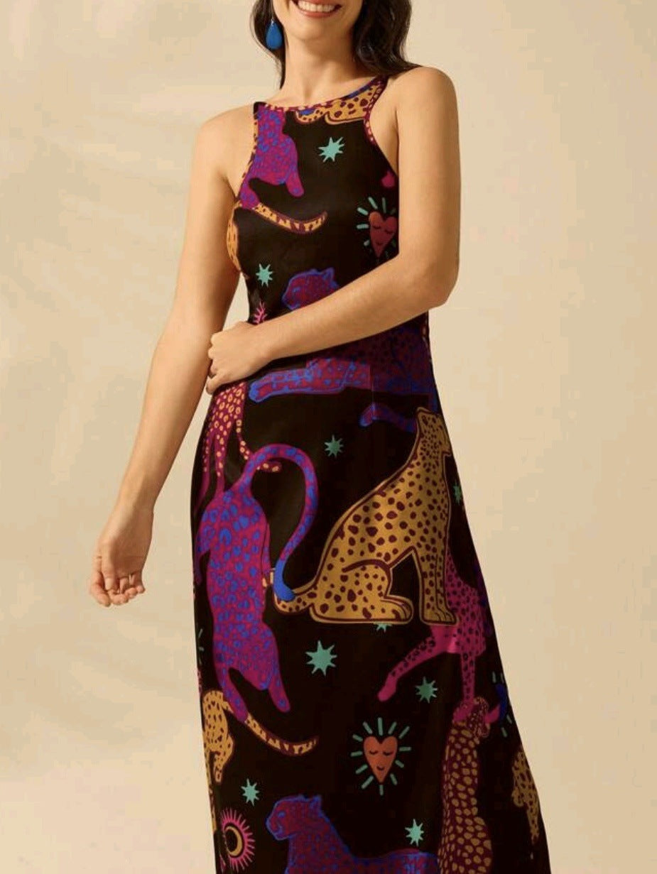Boho Tropical Sleeveless Dress