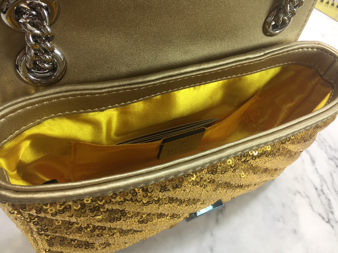 Marmont Flap glitter crossbody bag