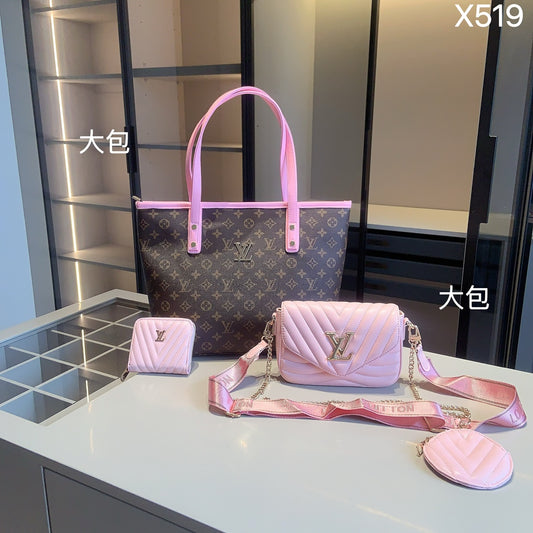 New Wave Pochette Pink 4pcs Set