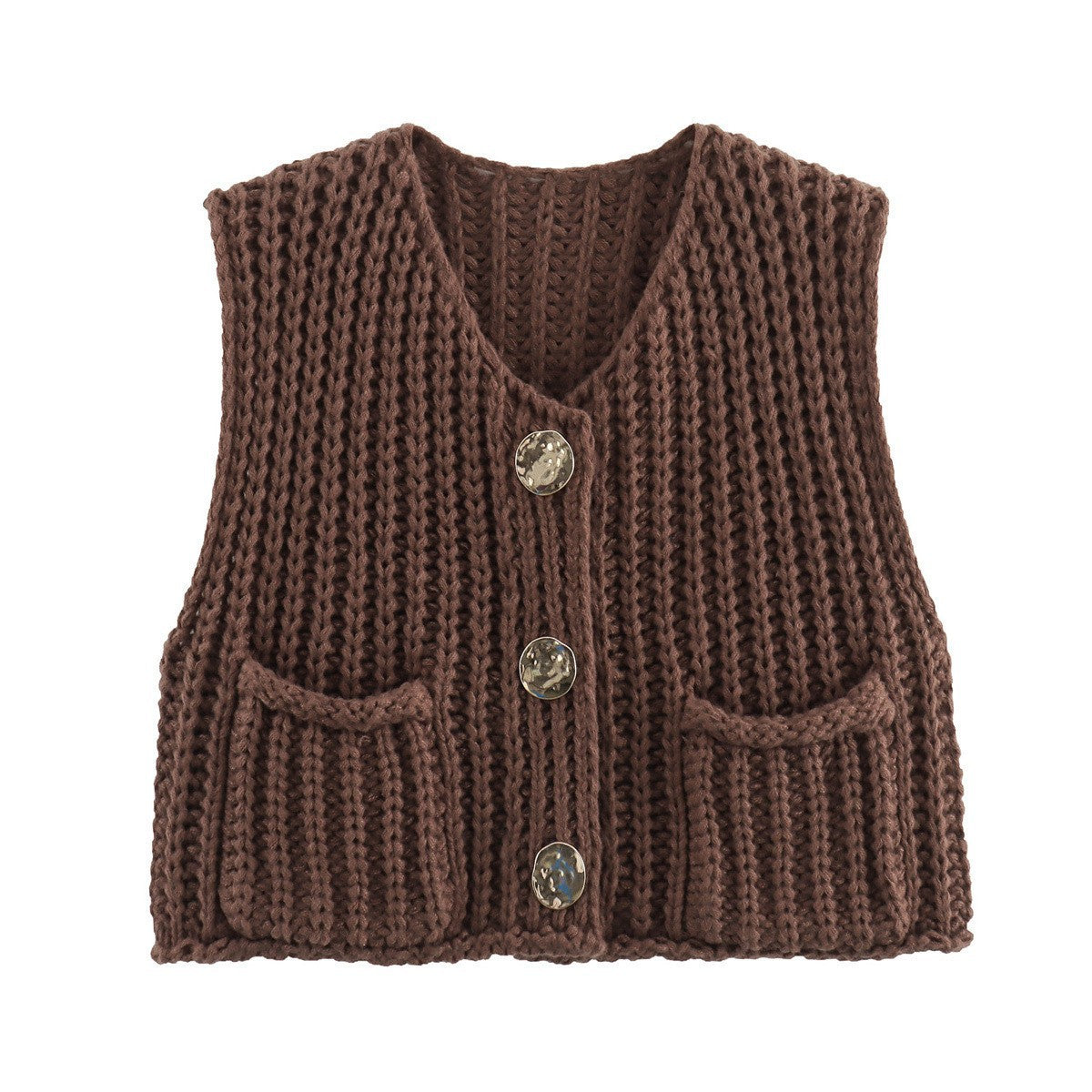 Chunky Top Down Sweater Vest