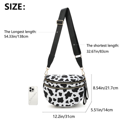 Checkered Nylon Bum Bag